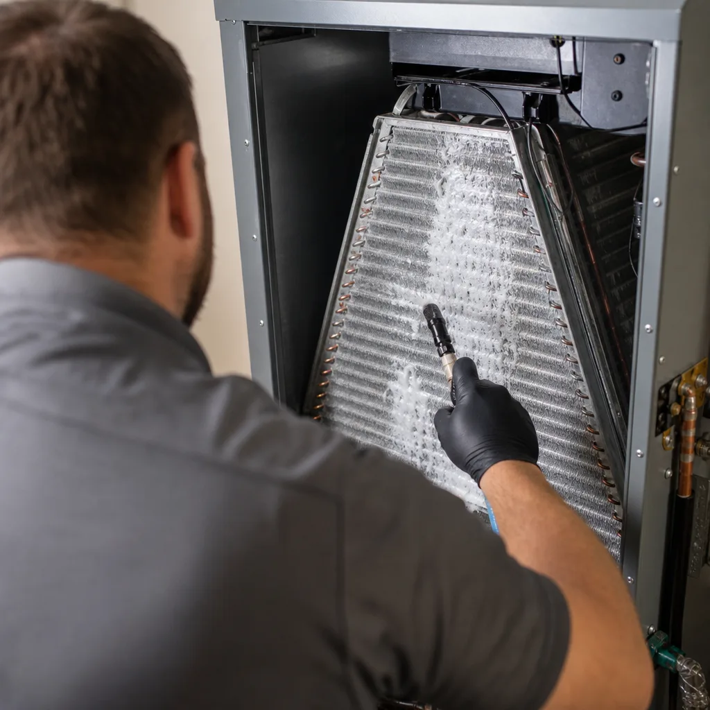Illustration for hvac coil cleaning in Carmichael