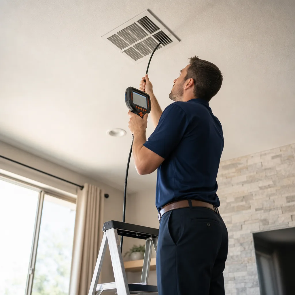 Illustration for air duct cleaning in Antelope